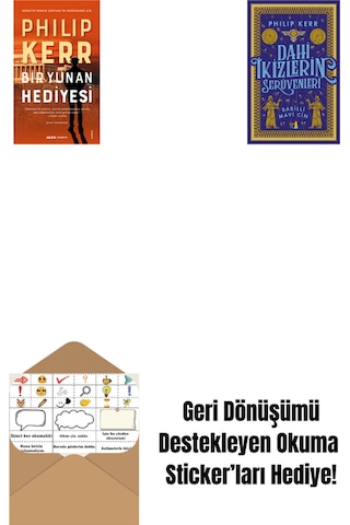 Bir Yunan Hediyesi + Dahi İkizlerin Serüvenleri - Babilli Mavi Cin + Okuma Sticker'ları