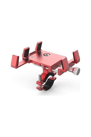 Gajeena Kırmızı Alüminyum Bisiklet Telefon Tutucu 5 Ayağa Sabitlenir 22-36mm Çubuk Uyumlu Kokulu Aromalı Taşıyıcı