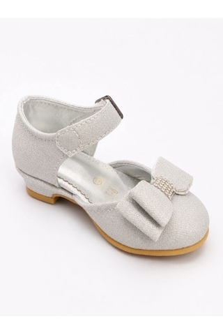 Zekids Kız Çocuk Ortopedik Taban Önü Kapalı Topuklu Ayakkabı-17297 Gümüş