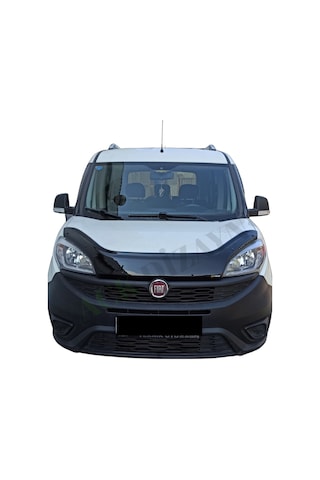 Fiat Doblo 2015-2022 Araca Özel Kaput Rüzgarlığı A+ Pianoblack 4mm Kalın