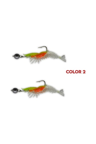 Avlivari El Yapımı Hareketli Jighead Uv Karides (2'Li Set)
