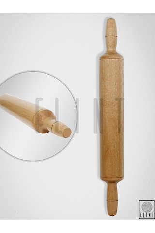 Ahşap Merdane Pizza Börek Hamur Açma Şekillendirme Oklavası 45cm