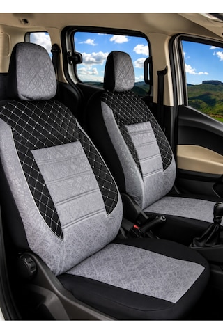Fiat Albea Uyumlu Oto Koltuk Kılıfı Gofraj Kumaş - Tam Set 07830641