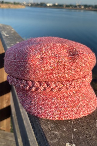 Mollycrush Pembe Kışlık Gazeteci Şapka Newsboy Kadın Vintage Kasket Pembe