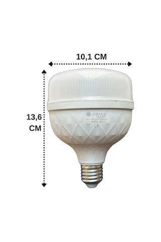 10 Adet Osaka 30w 200w 6500k Beyaz Işık E27 Duylu Kalın Duy Torch Led Ampul Yeni Model