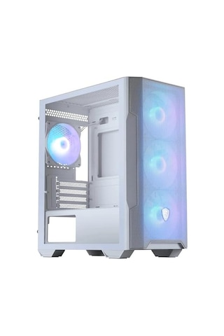 Msı Mag Forge M100r Whıte Temperlı Cam 3x120mm 1x120mm Argb Fan Matx Gamıng Bılgısayar Kasası