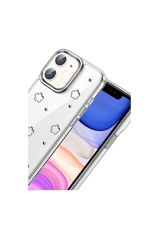 Newface Apple Apple iPhone Uyumlu 11 Fiyonk Desenli Kapak - Desen 2