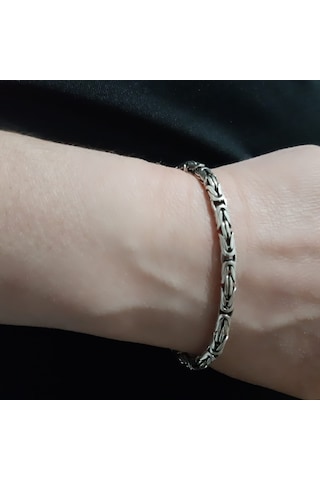 925 Ayar Gümüş Kral Bileklik 4.2  Mm
