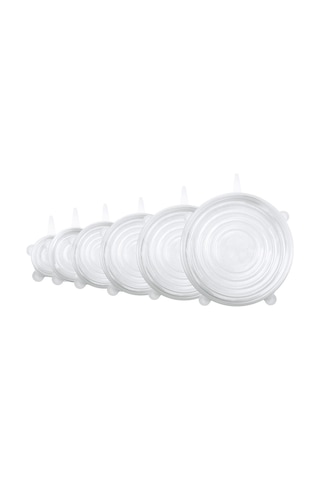 Silicolife 6 Adet Streç Kapak Gıda Koruyucu Sl-063 Çok Renkli