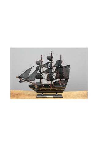 5 Adet Ahşap Korsan Gemisi Dekoratif Ahşap Model Ve Oyun Seti, Çocuk Oyuncağı, Pirate Ship Wooden Toy 35 40 Cm