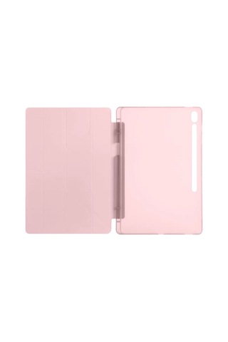 Buradabulabilirsin Apple Uyumlu iPad Pro 13 2024 Kılıf Kalemlikli Hugo Tablet Kılıfı - Rose Gold Bbz