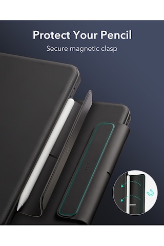 iPad Uyumlu  Pro 13" 2024, M4 Rebound Manyetik 360 Klavyeli Kılıf Klavyeli Kılıf