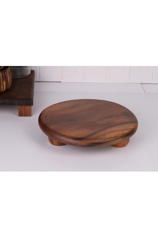 Atby Akasya Top Ayaklı 25cm Sunumluk S/16 Ahşap