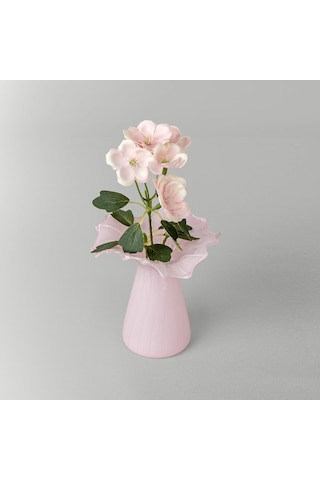 Linens Finch Mumluk Vazo 11x11x12 Cm Pembe Pembe