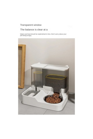 Jıalan 2 İn 1 Pet Köpek Kedi Otomatik Besleyici Büyük Kapasiteli