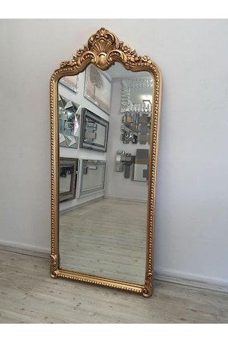 Ayna Denizi Princess Great Gold Model Altın Renk Dekoratif Boy Aynası Altın