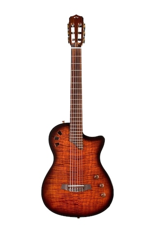 Cordoba Stage Thinbody Elektro Klasik Gitar Edgeburst