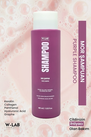 W-Lab Cosmetics Mor Şampuan 400 Ml