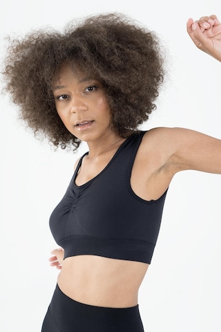 Maraton Active Slimfit Kadın Düz Yaka Kolsuz Koşu Siyah Bra 813091-siyah Siyah