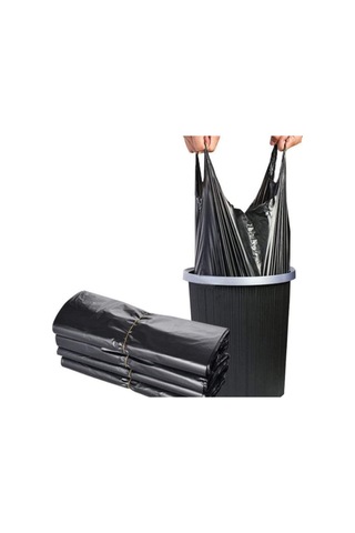 Hışır Atlet Poşet Renk Siyah Orta Boy 28x50 Cm 1 Kg