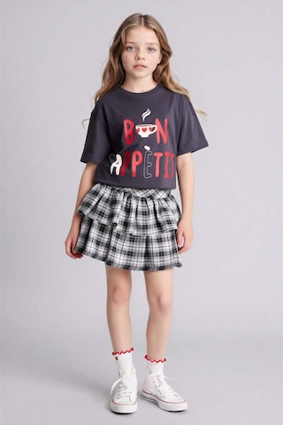 Defacto Flanel Etek Kız Çocuk H0723a826spbk27 Siyah-bk27