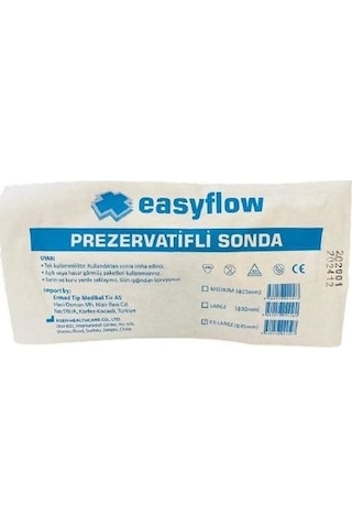 Easyflow Yapışkan Şeritli Prezervatif Sonda NO:25 Medium