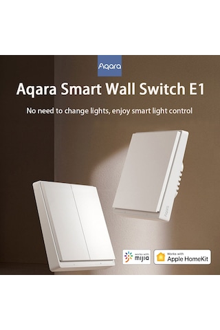 Ximistore9 Aqara E1 Zigbee 3.0 Akıllı Duvar Anahtarı - Uzak Kumanda, Hareket Sensörü İle Ev Otomasyonu, Tek Ateş Tek Tuş