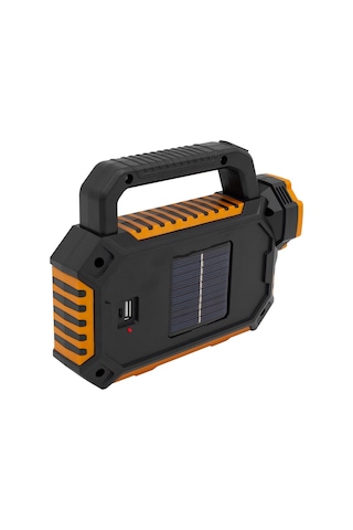 Ayt Powermaster 3 Modlu 6 Cob Ledli Taşınabilir Solar Güneş Enerjili Kamp Lambası Led El Feneri Işıldak Aydınlatma