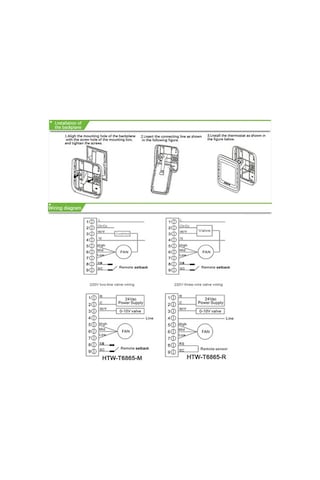 Fortunelane T6861 Serisi 12p 4 Borulu Mavi Ekranlı Dijital Termostat - Odada Sıcaklık Ayarlayıcı