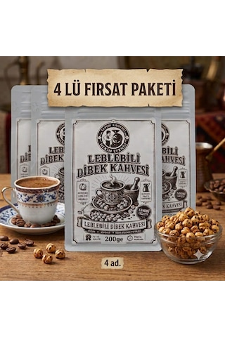 Hekim Efendi Leblebili Dibek Kahvesi 200 Gr 4 Adet Çözünebilir