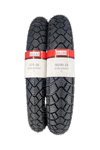 Kışlık Lastik 90/90-18 Ve 275-18 Takım Tl Tubeless - Dubleks