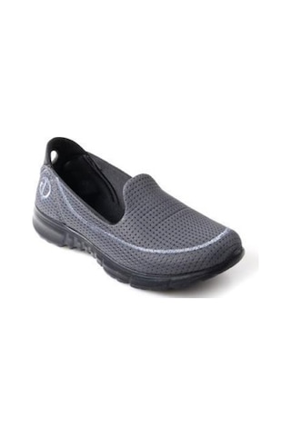 Diva Mod 801-24 Triko Konforlu Esnek Kadın Sneaker Füme