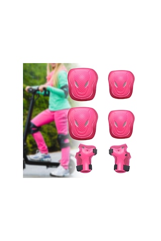 Suntek Koruyucu Dişli Seti Bisiklet Rahat Taşınabilir Dış El Pembe