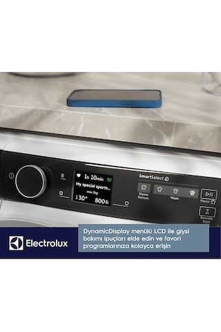 Electrolux EW8F7417QT 800 Serisi Ultracare 10 KG 1400 Devir Wİ-Fİ Inverter Çamaşır Makinesi