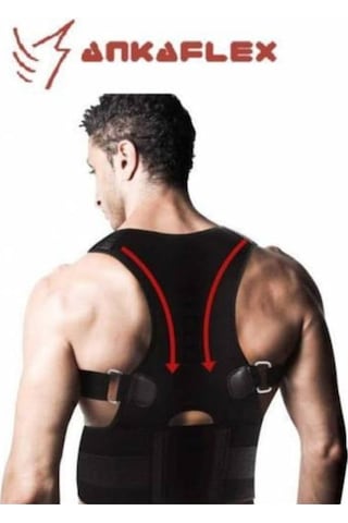 Manyetik Spor Dik Duruş Erkek Bel Omuz Sırt Destek Korsesi