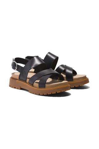 Timberland Backstrap Sandal Tb0A61Trw021-Black Full Graın Siyah