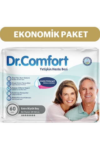 Dr. Comfort Yetişkin Bel Bağlamalı Hasta Bezi XL 2 x 30'lu