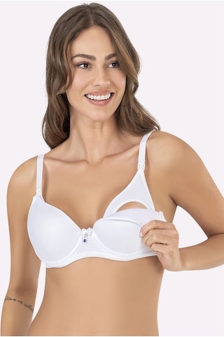 Loya-Nbb Nbb Kadın Beyaz Kaplı Emzirme Sütyeni