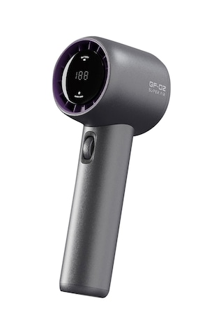 Maiyame El Tutanlı Taşınabilir Fan - 199 Vites Rüzgar Hızı Kontrolü - 3500mah Pil İle 15 Saat Süre - 9m/s Güçlü Rüzgar - Dijital Ekran - Tam Alüminyum Gövde - Kuru İçilen Mor