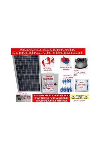 Elektrikli Çit Ayi ve Domuz Kovucu 50 Watt 24A Cihaz