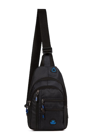 Newish Polo Body Bag Usb Çıkışlı Çapraz Göğüs ve Sırt Çantası Siyah