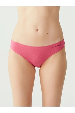 U.s. Polo Assn. Kadın 5'li Kıl Lastikli Slip Lacivert-fuşya-ten-beyaz-siyah 001