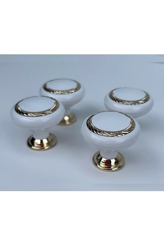 F Furnitura Klasik Mobilya Düğme Pimi 207132219 Beyaz