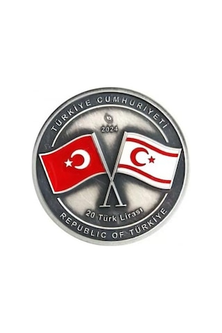 AgaKulche Kıbrıs Barış Harekatı'nın 50.Yıl Dönümü Gümüş Sikke Coin