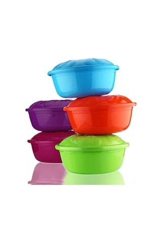 Asude 2 No Yonca Hamur Leğeni Kapaklı 8 Litre Şeffaf