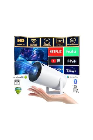 Azeq Hy300 Pro Projeksiyon Makinesi Led Projeksiyon Taşınabilir Projeksiyon En İyi Projeksiyon Cihazı