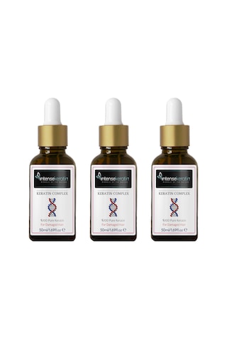 Intense Keratin Aşırı Yıpranmış Saçlar İçin Saf Keratin Serum 3 x 50 ML