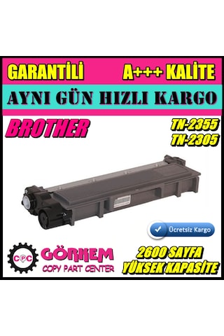 For Brother Mfc-L2700Dw Uyumlu Toner (2600 Sayfa) For Brother Mfc-L2700Dw Uyumlu Toner (2600 Sayfa)