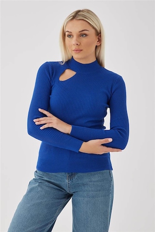 Fashion Friends Kadın Pencere Detaylı Kazak 23k0167k1 Saks