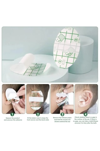 Lüx Bebek Ve Çocuk Banyo Kulak Koruyucu Band Beyaz